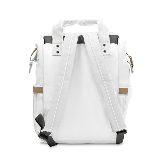 Retro Vibes Multifunctional Diaper Backpack - Stylish Baby Gear for Trendy Parents