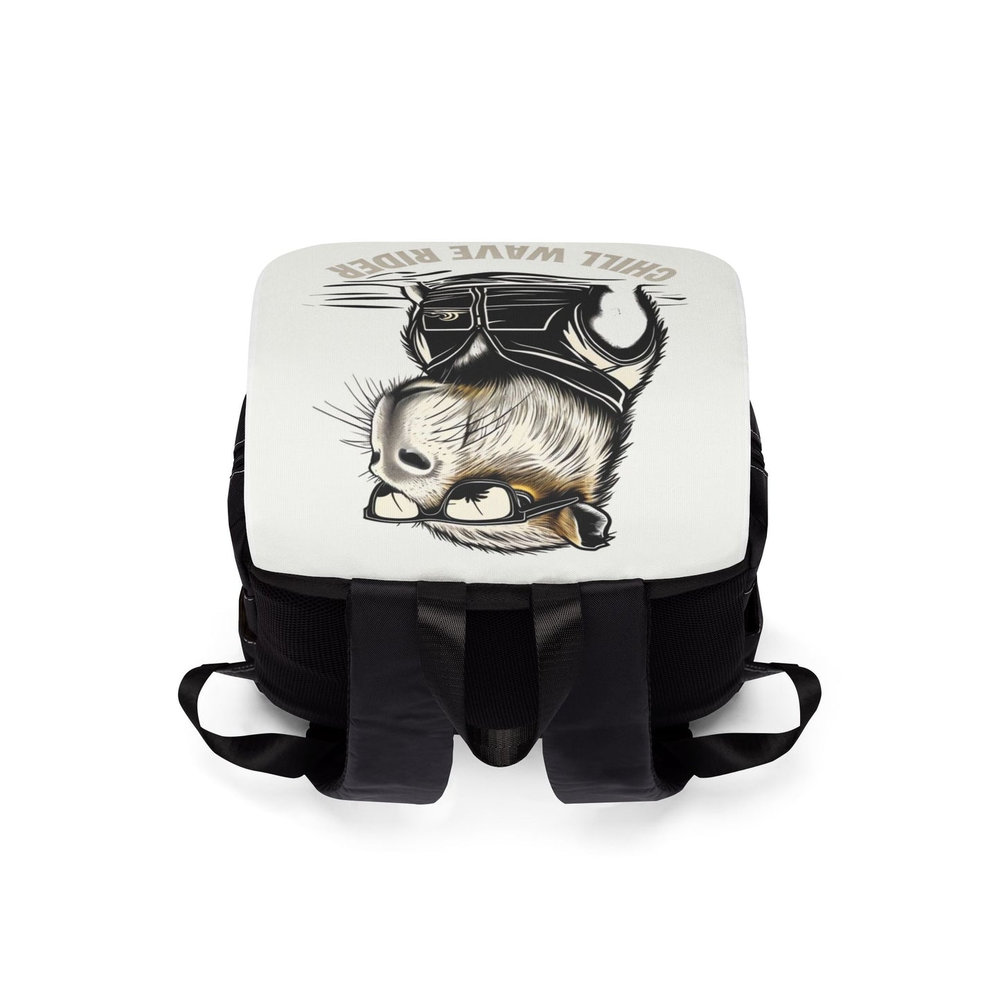 Chill Wave Rider Unisex Casual Shoulder Backpack - Perfect for Adventurers