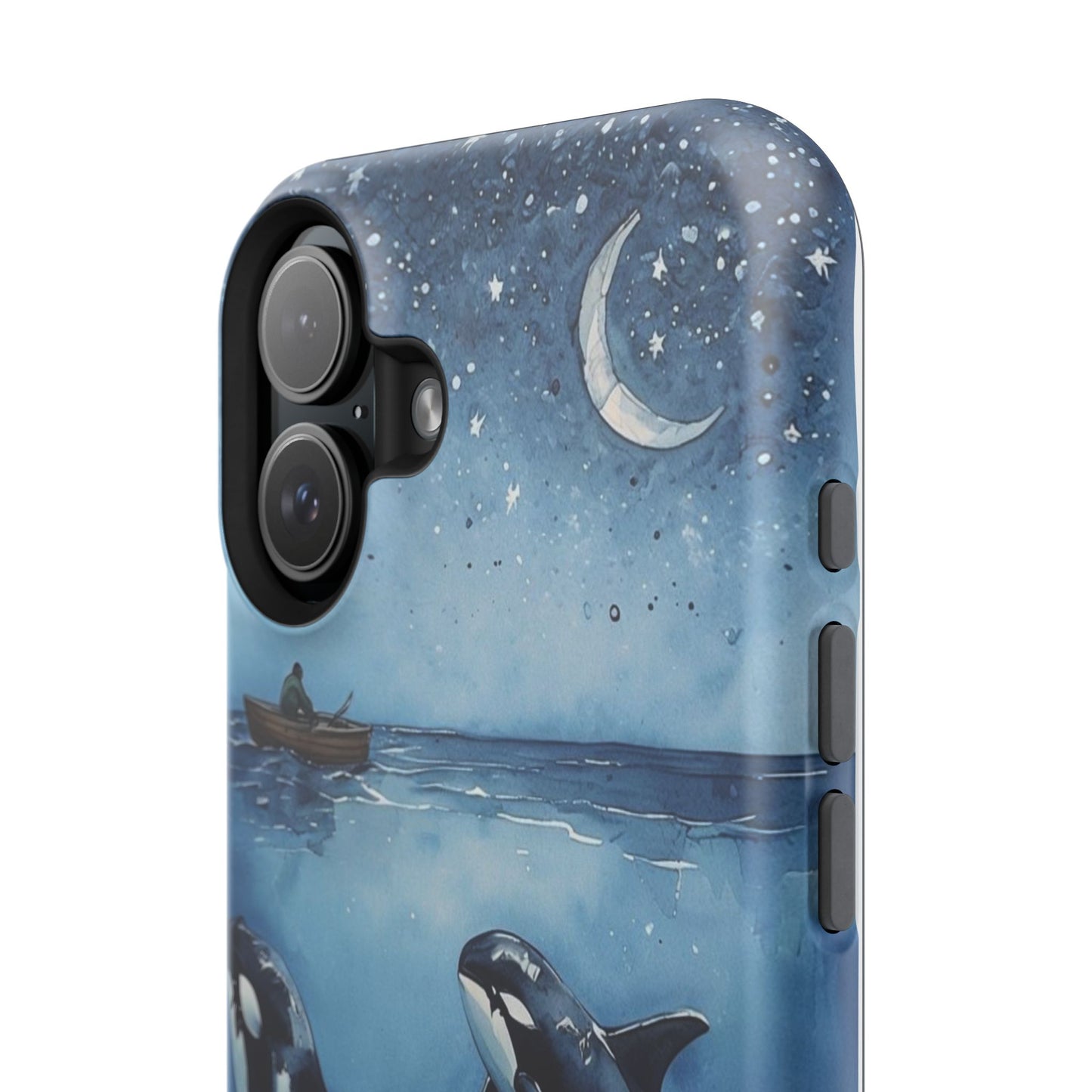 Whale Night Sky Phone Case - Impact-Resistant Design