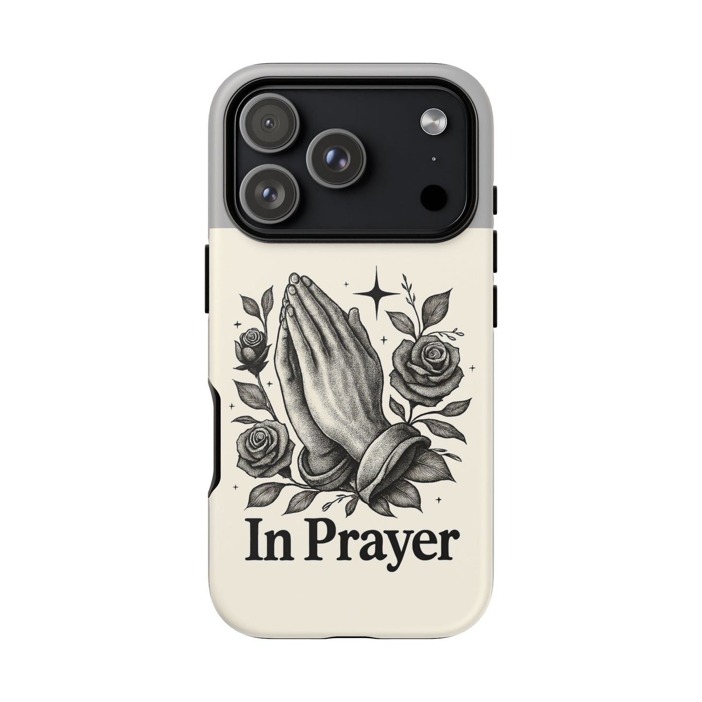 BZN Phone Case — "In Prayer" Floral Protective Cover