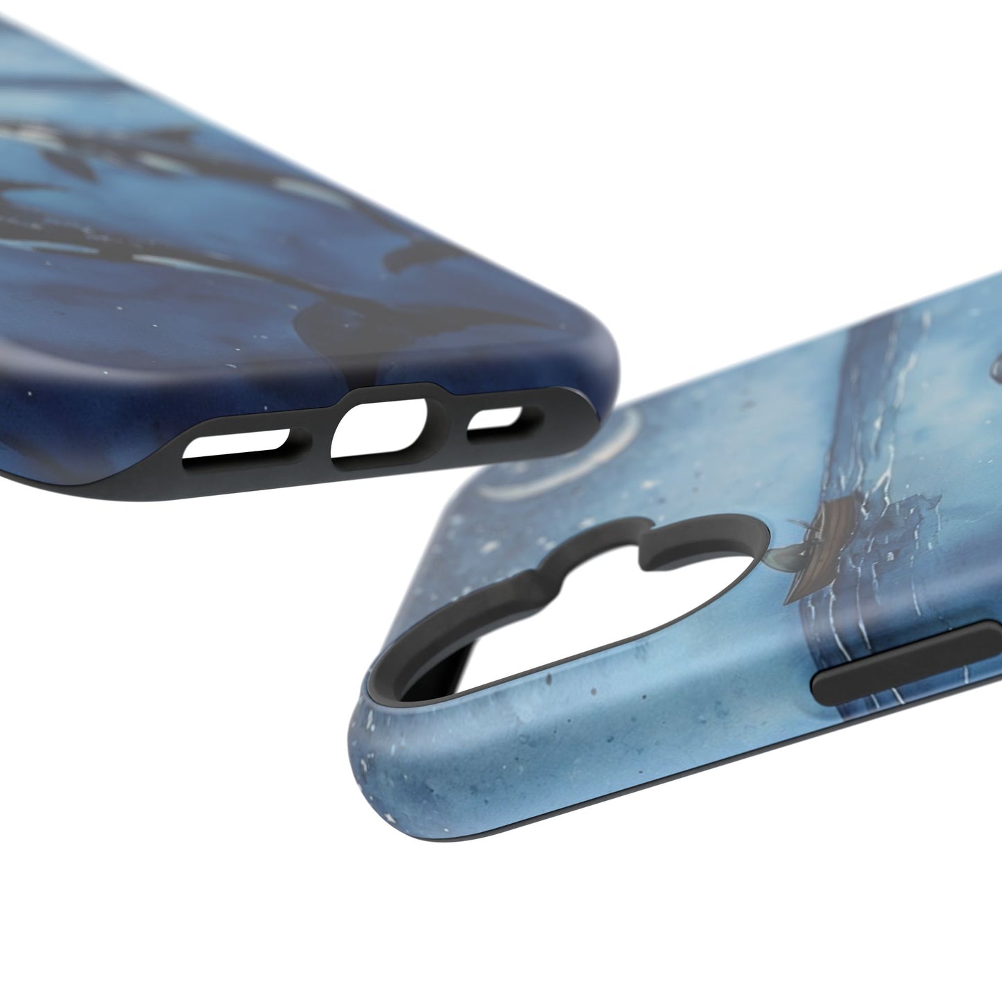 Whale Night Sky Phone Case - Impact-Resistant Design