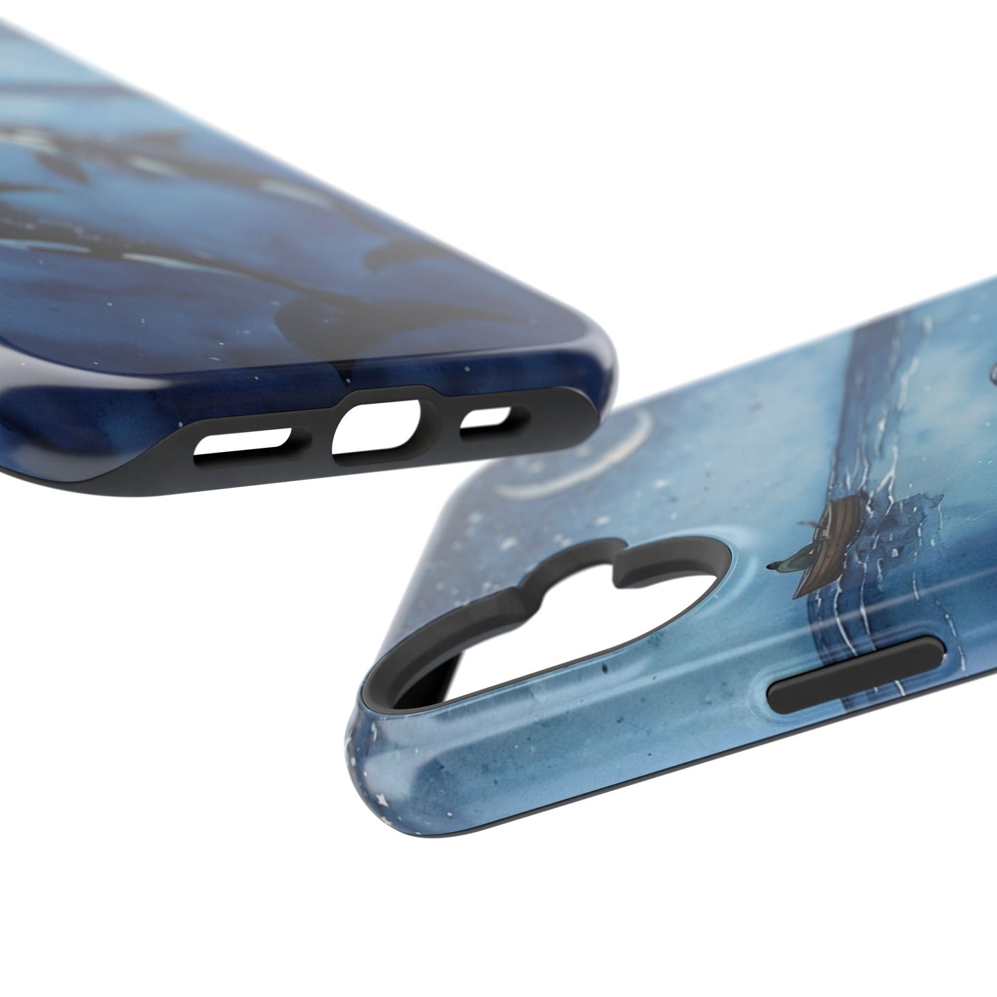Whale Night Sky Phone Case - Impact-Resistant Design