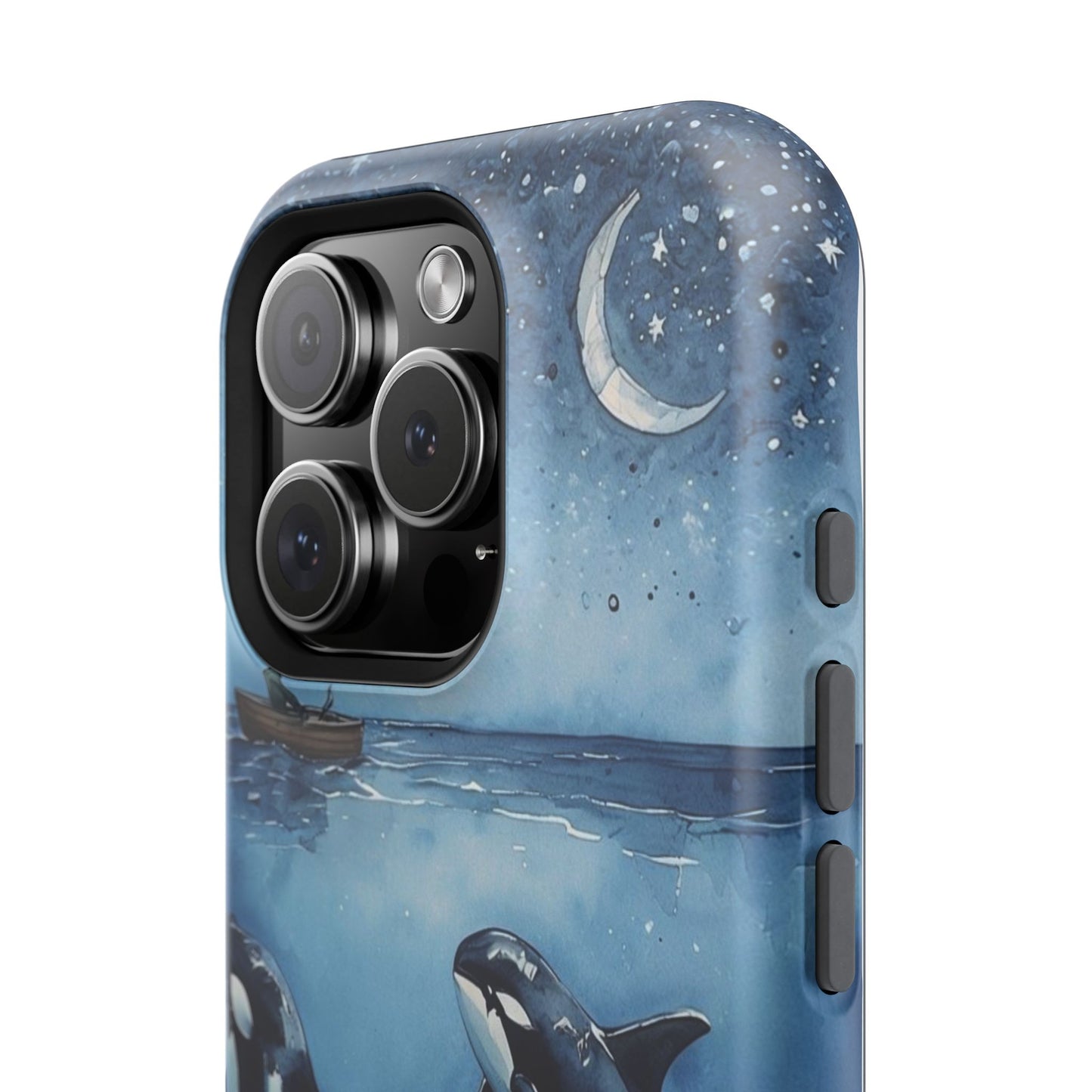 Whale Night Sky Phone Case - Impact-Resistant Design