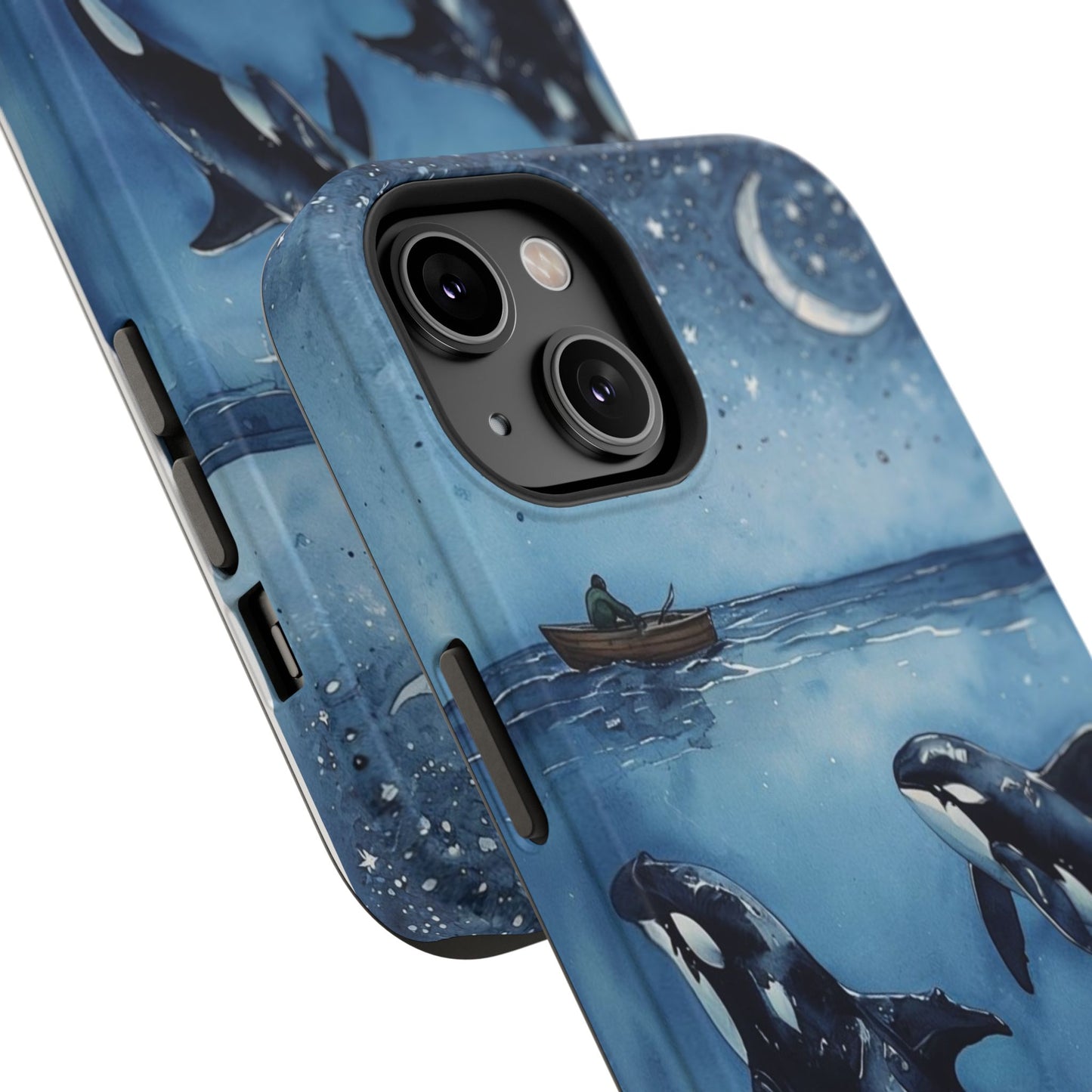 Whale Night Sky Phone Case - Impact-Resistant Design