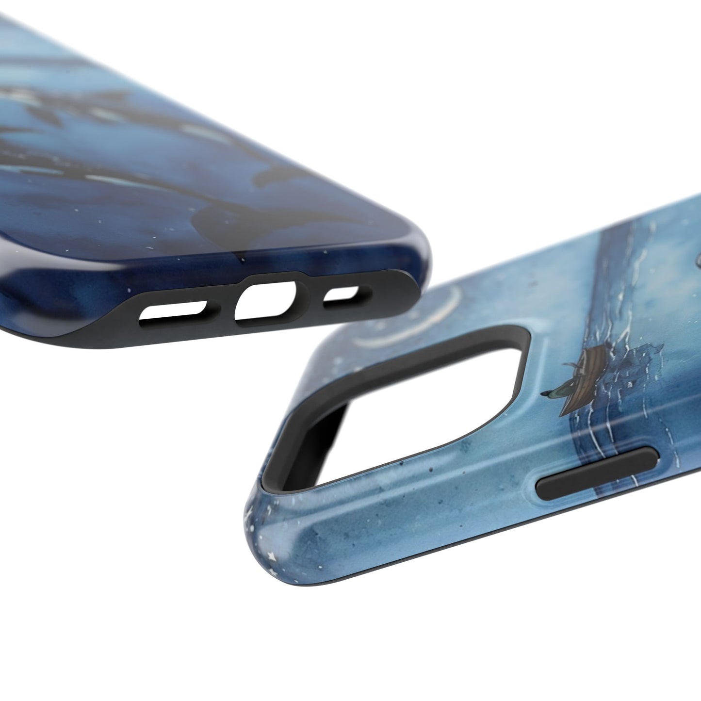 Whale Night Sky Phone Case - Impact-Resistant Design