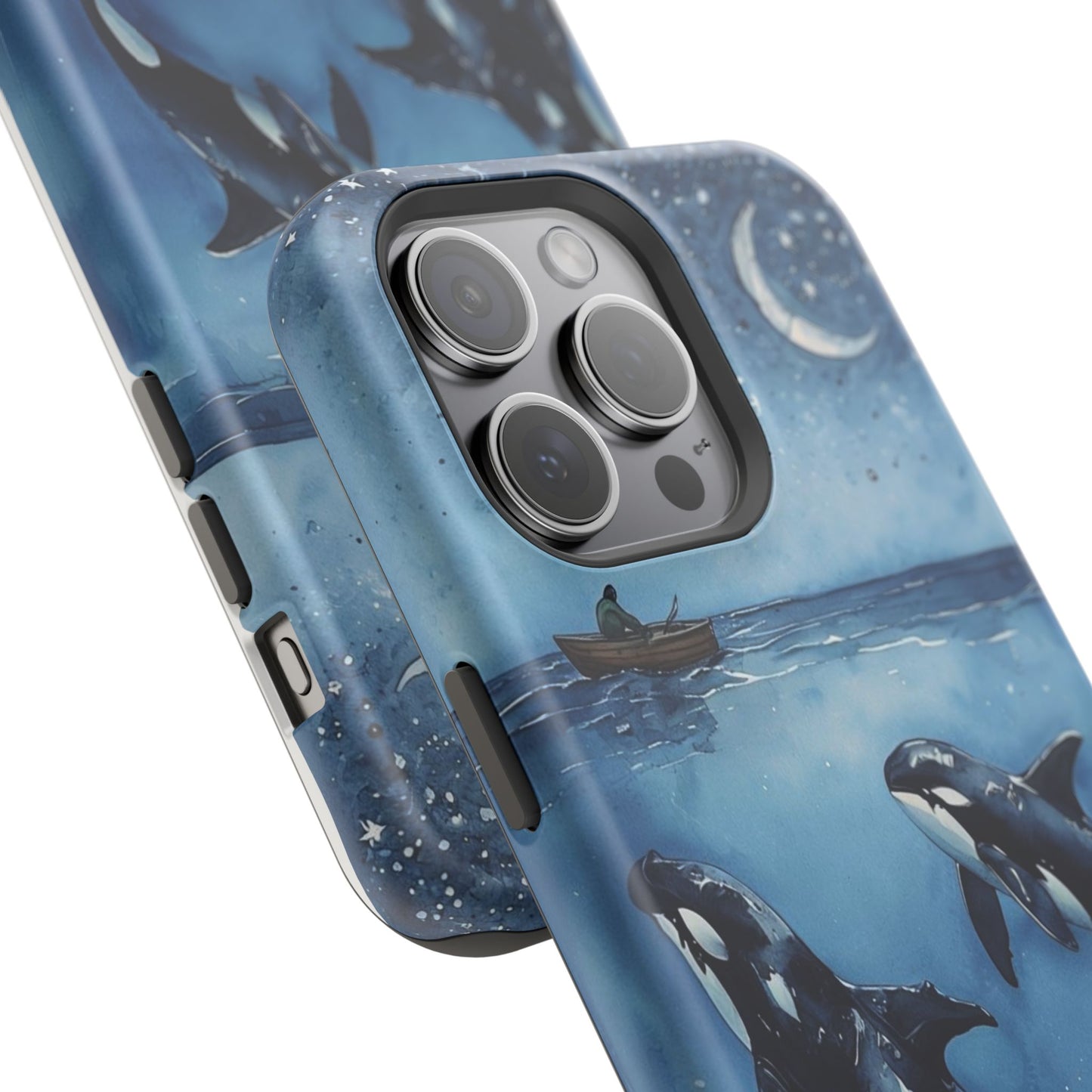 Whale Night Sky Phone Case - Impact-Resistant Design