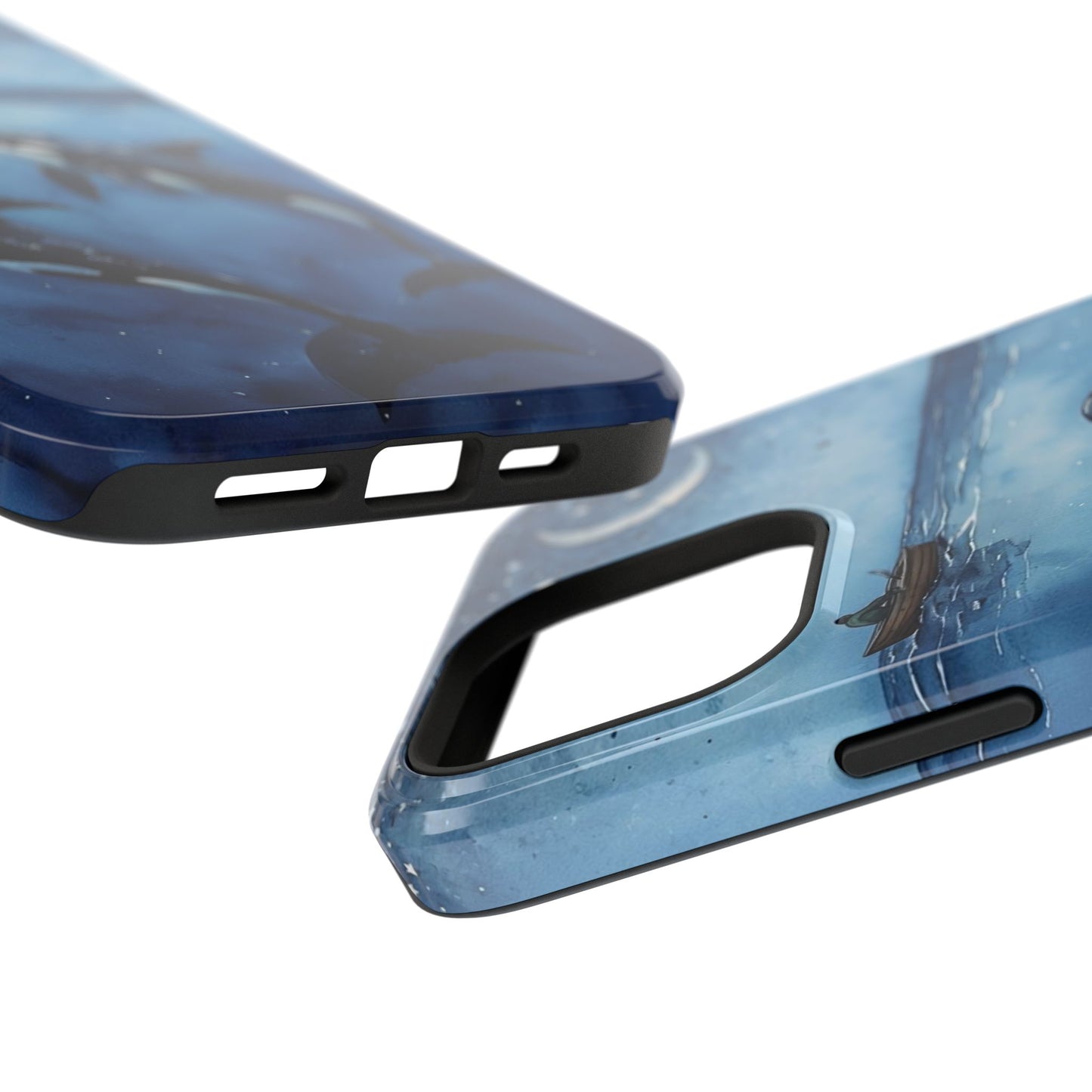 Whale Night Sky Phone Case - Impact-Resistant Design