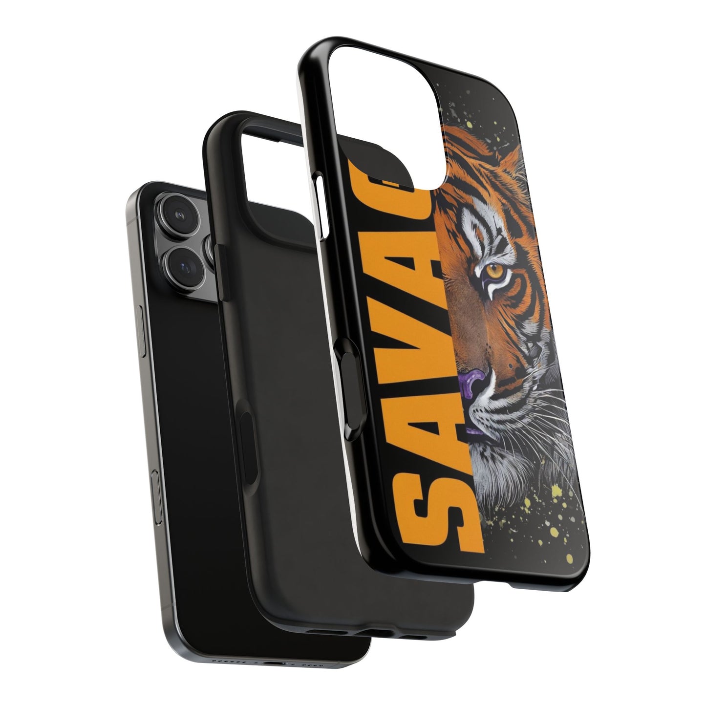 Tiger Face Tough Phone Case with Savage Design