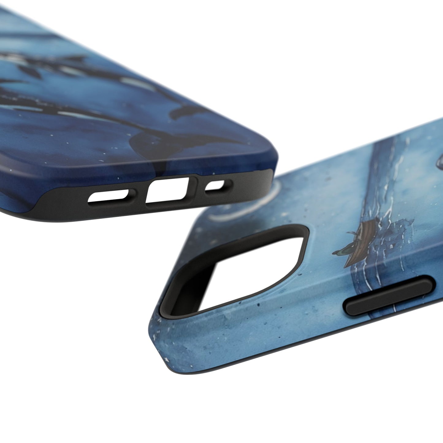 Whale Night Sky Phone Case - Impact-Resistant Design