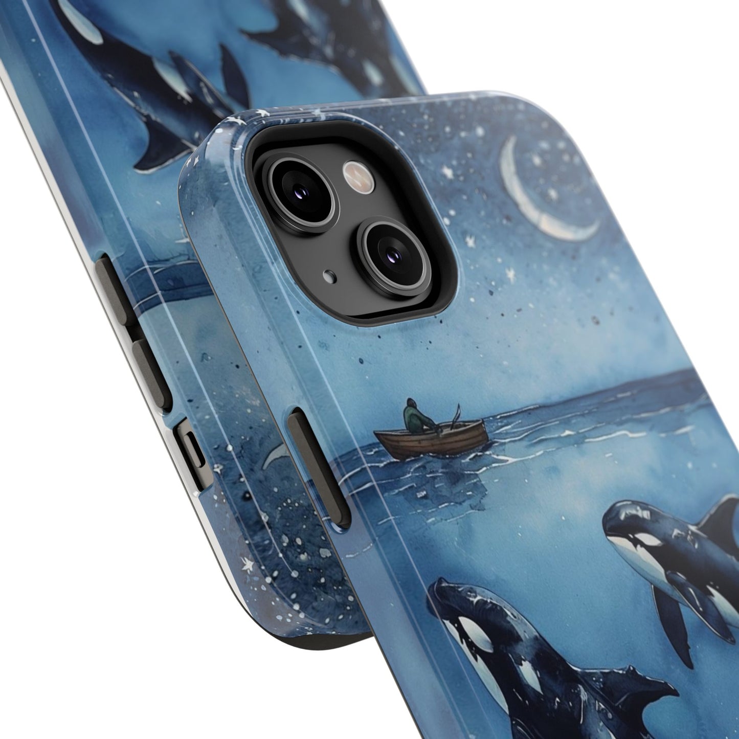 Whale Night Sky Phone Case - Impact-Resistant Design