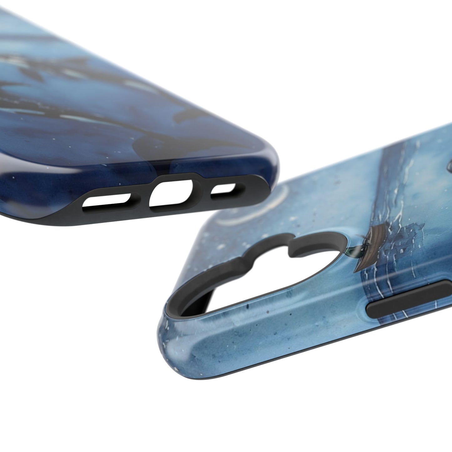 Whale Night Sky Phone Case - Impact-Resistant Design