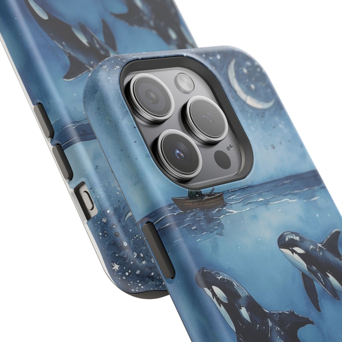 Whale Night Sky Phone Case - Impact-Resistant Design
