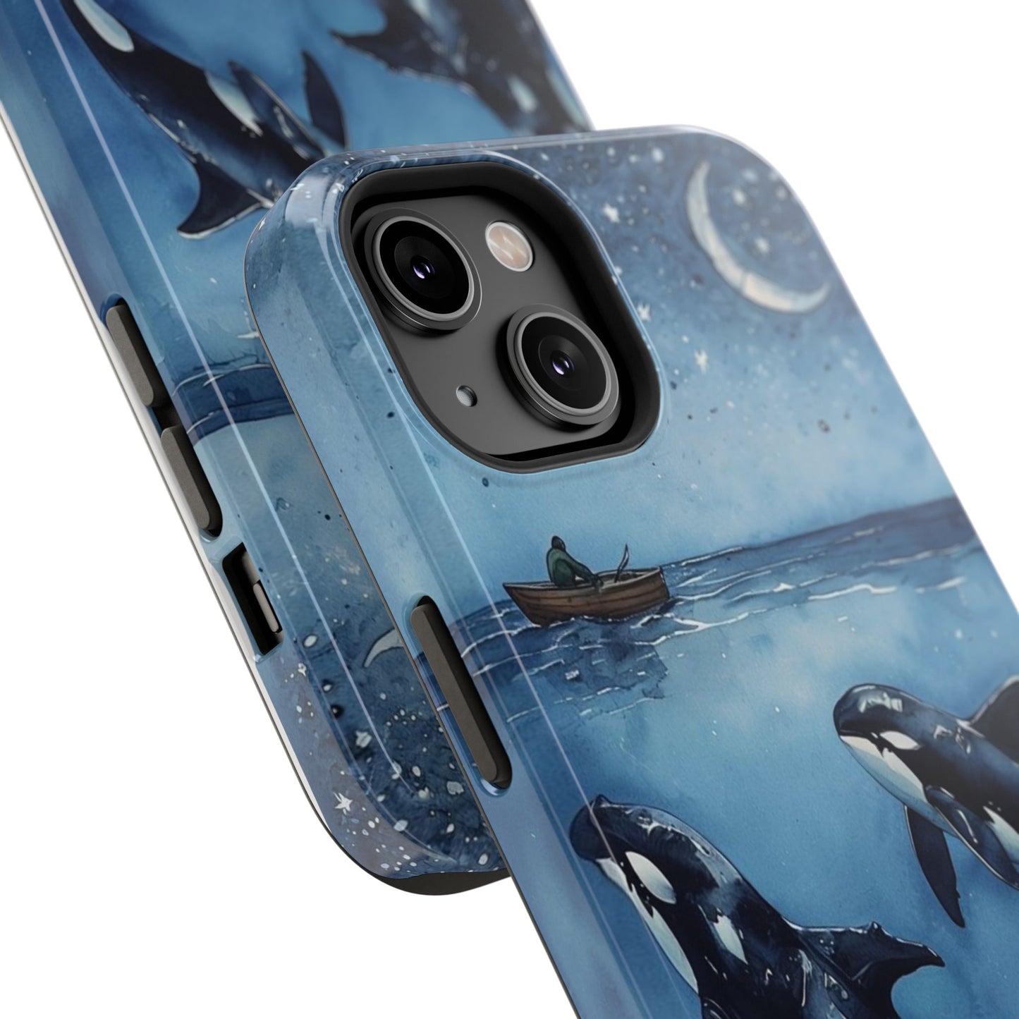 Whale Night Sky Phone Case - Impact-Resistant Design