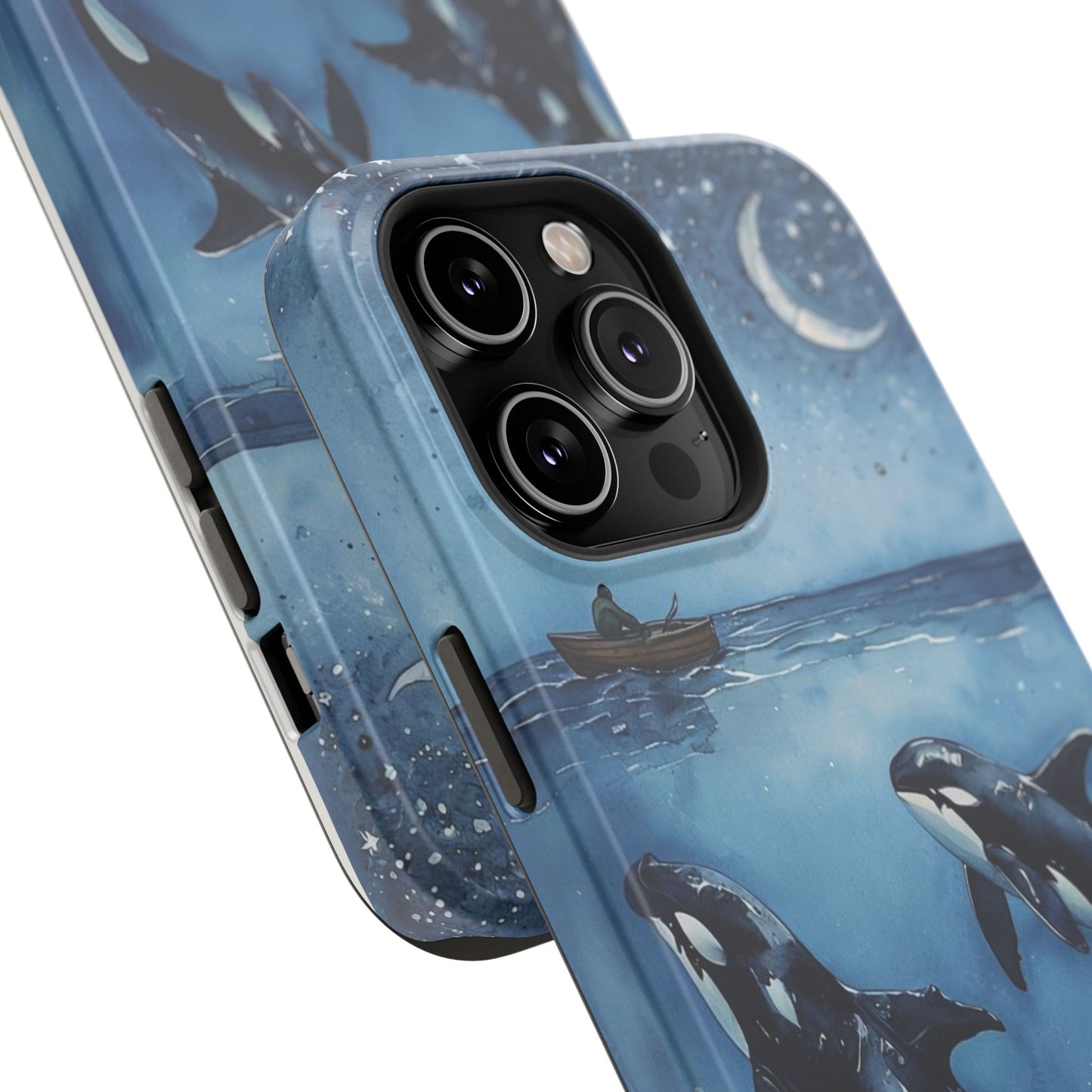 Whale Night Sky Phone Case - Impact-Resistant Design