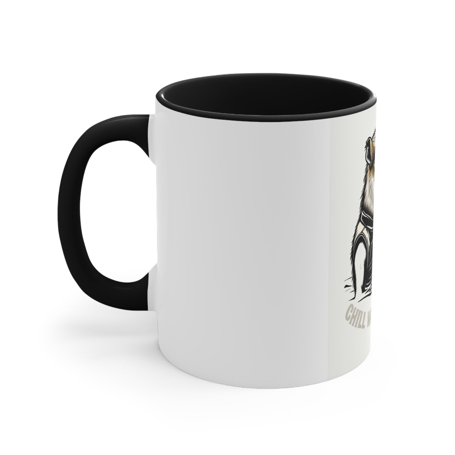 Chill Wave Rider Accent Mug - Fun and Quirky Coffee Cup for Animal Lovers