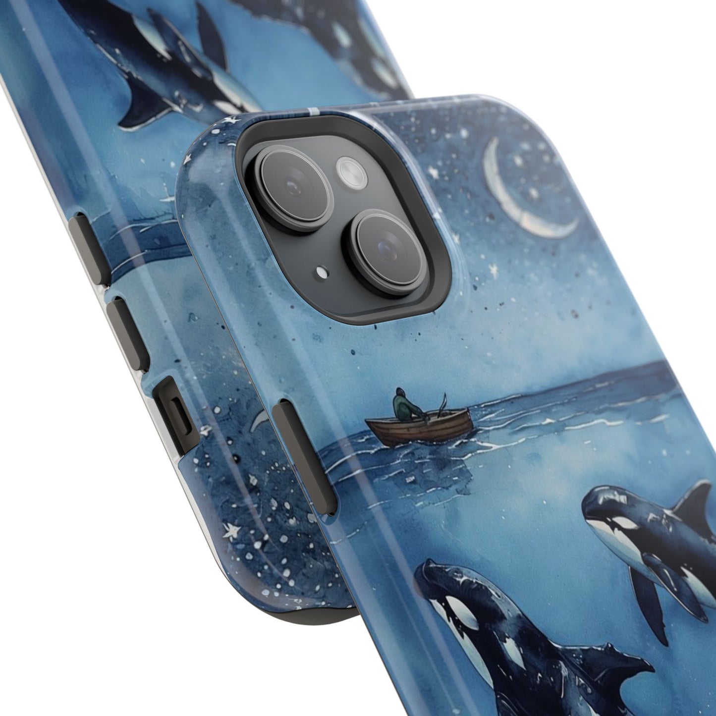 Whale Night Sky Phone Case - Impact-Resistant Design