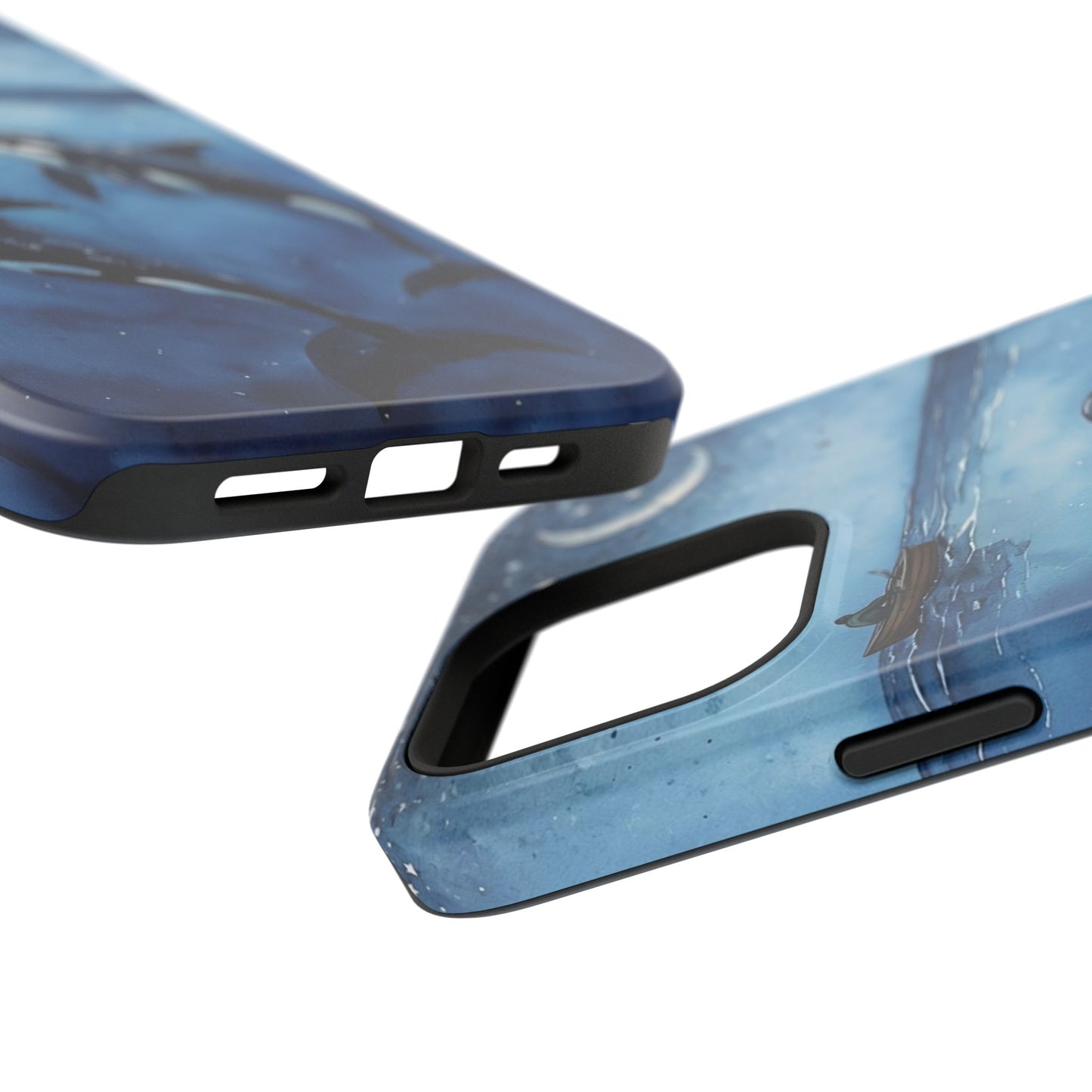 Whale Night Sky Phone Case - Impact-Resistant Design