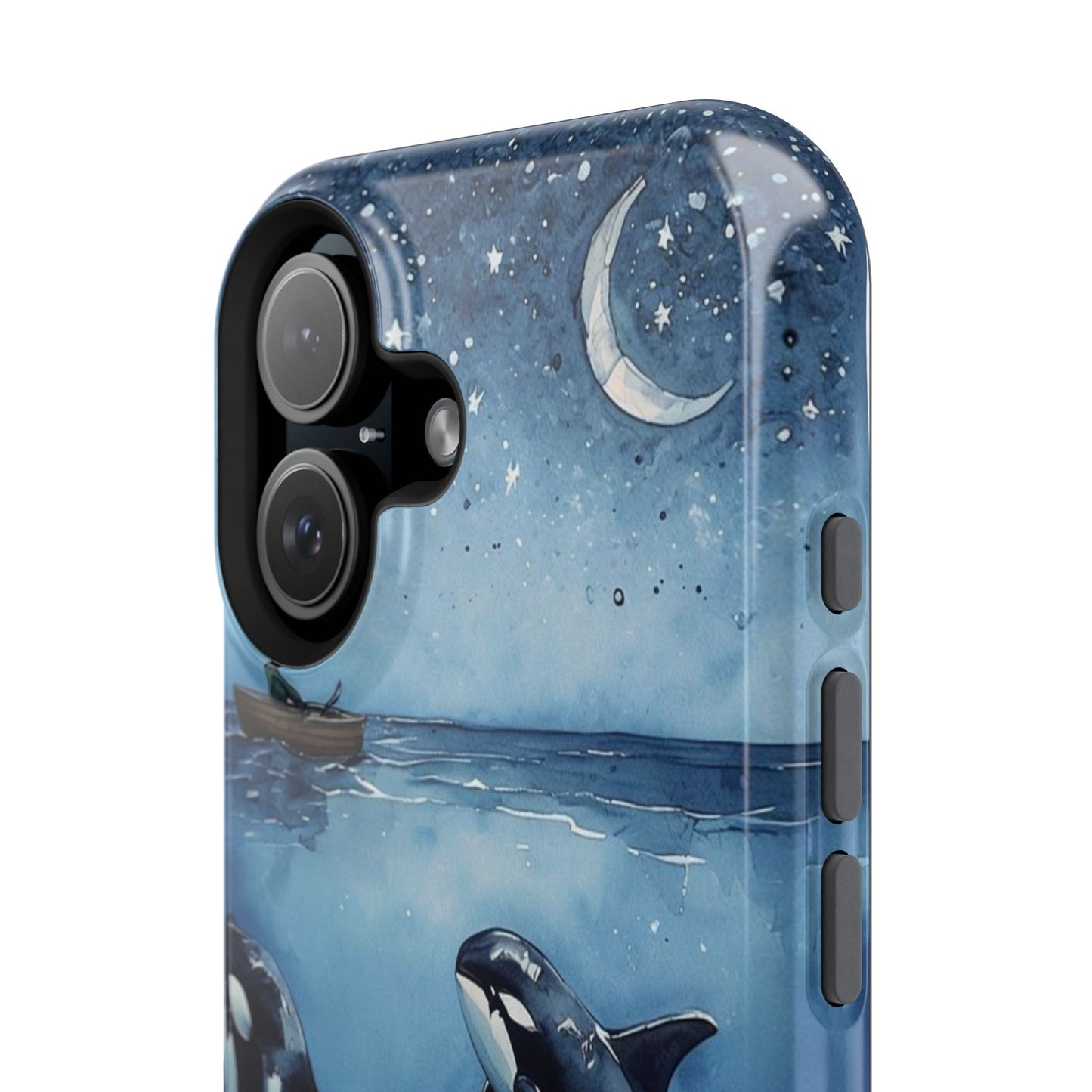 Whale Night Sky Phone Case - Impact-Resistant Design