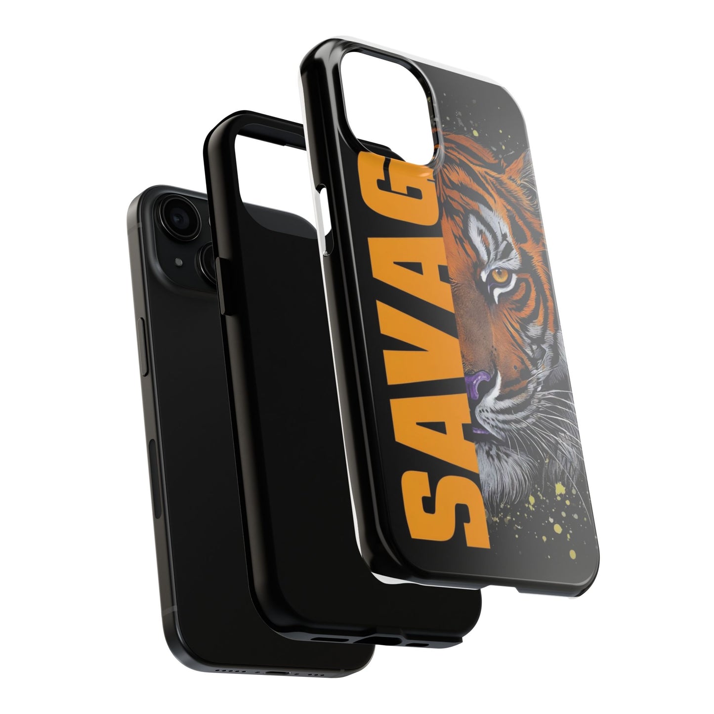 Tiger Face Tough Phone Case with Savage Design