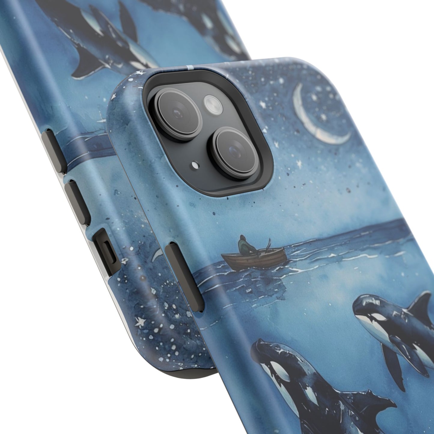 Whale Night Sky Phone Case - Impact-Resistant Design
