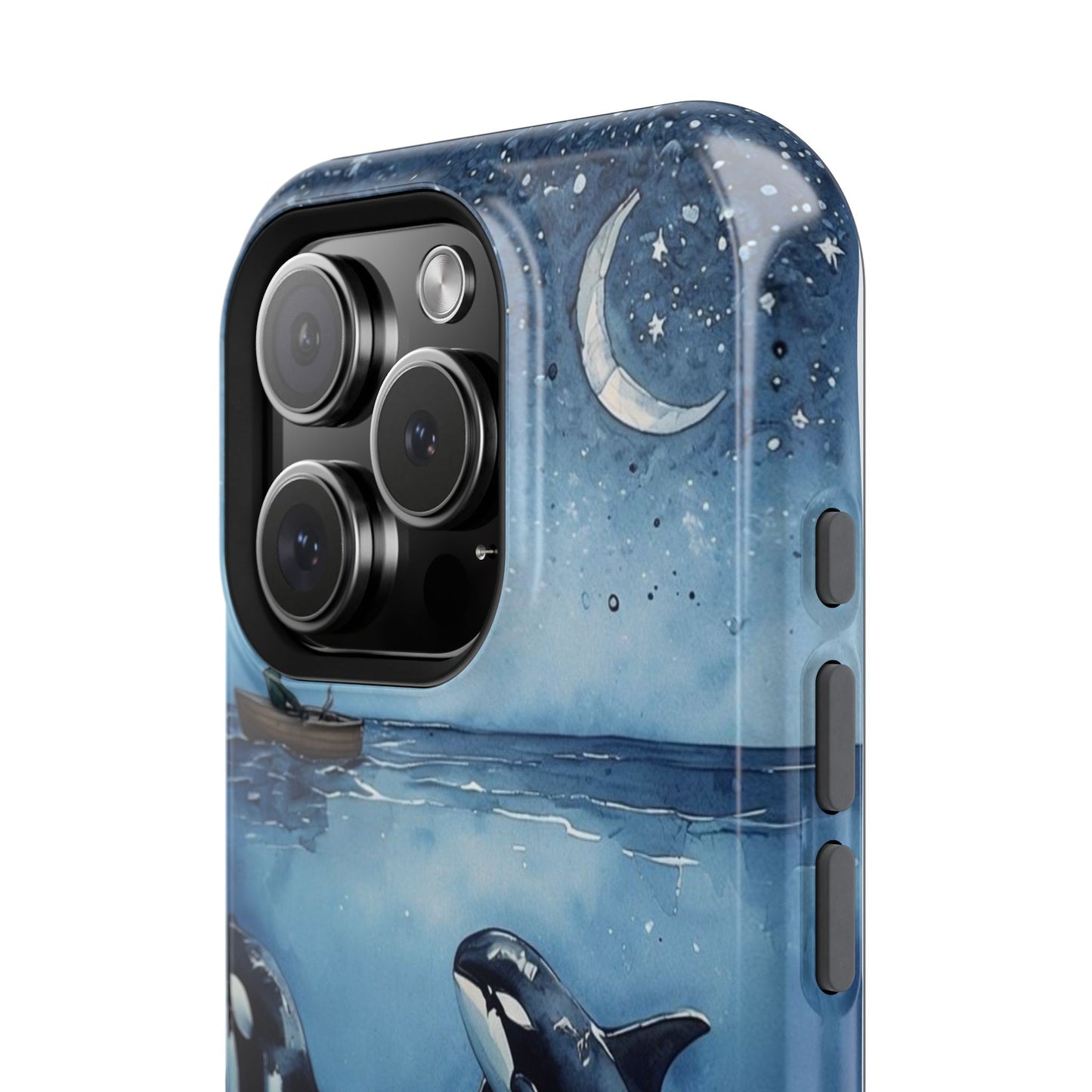 Whale Night Sky Phone Case - Impact-Resistant Design