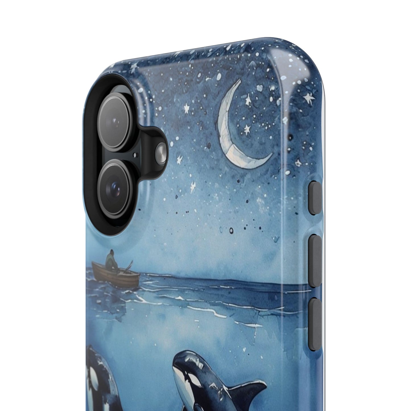Whale Night Sky Phone Case - Impact-Resistant Design