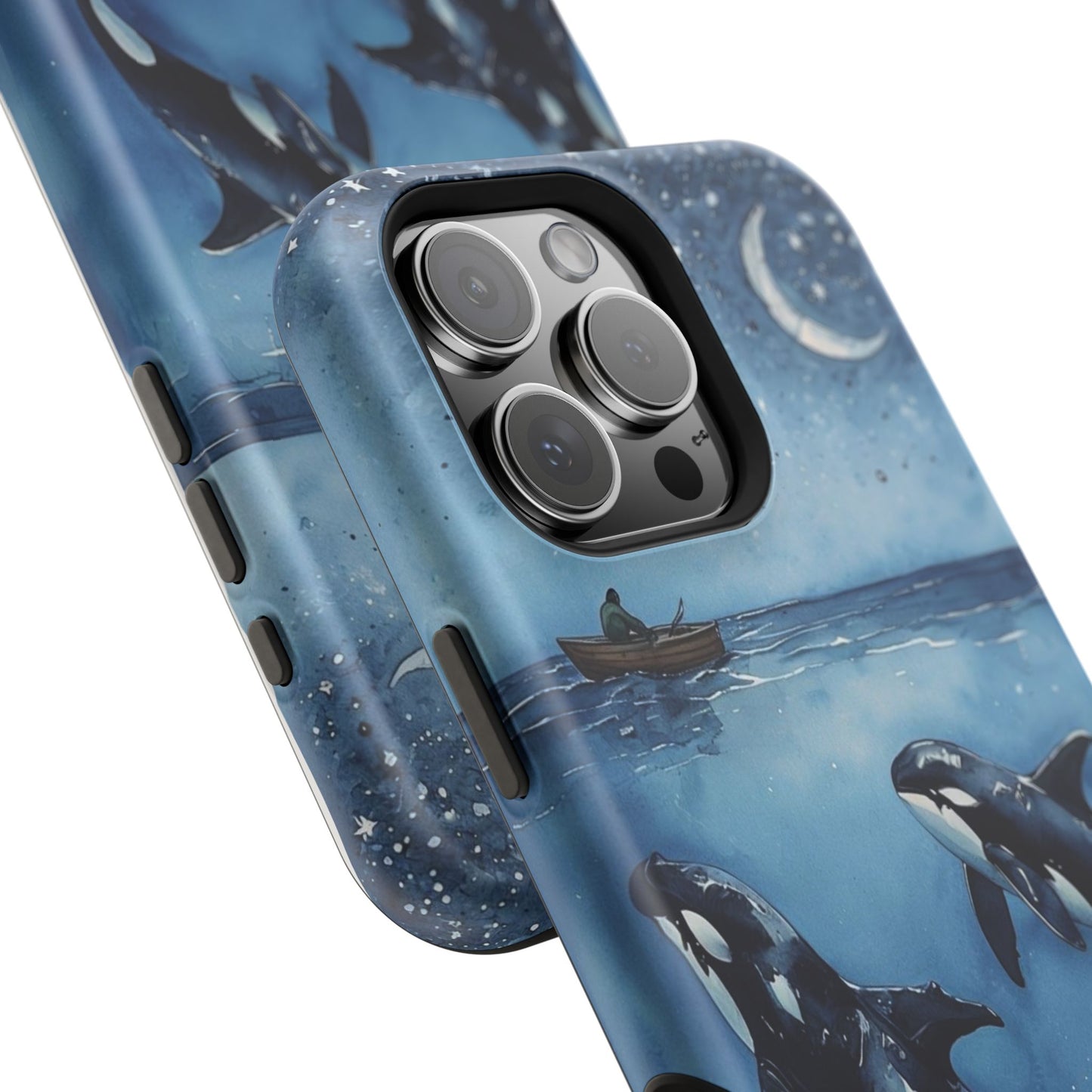 Whale Night Sky Phone Case - Impact-Resistant Design