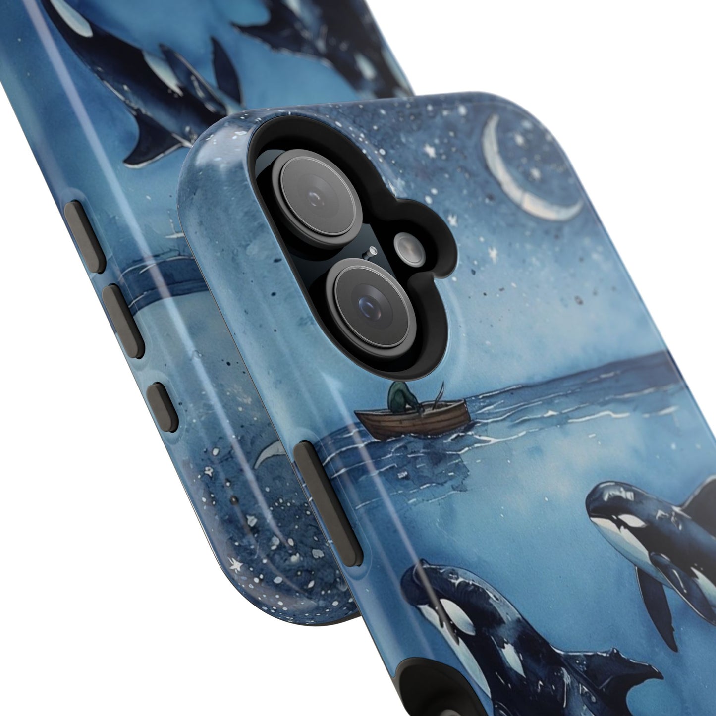 Whale Night Sky Phone Case - Impact-Resistant Design