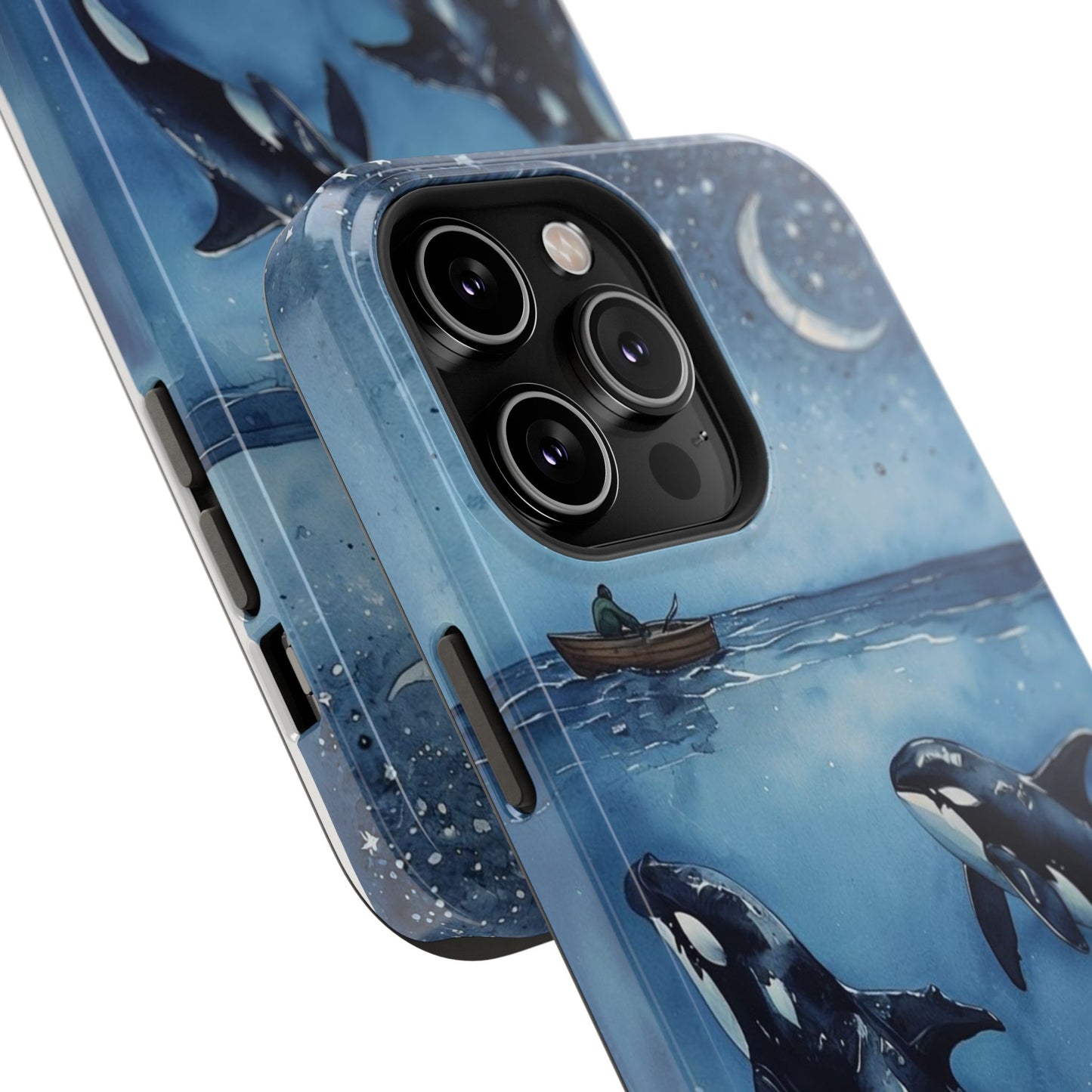 Whale Night Sky Phone Case - Impact-Resistant Design