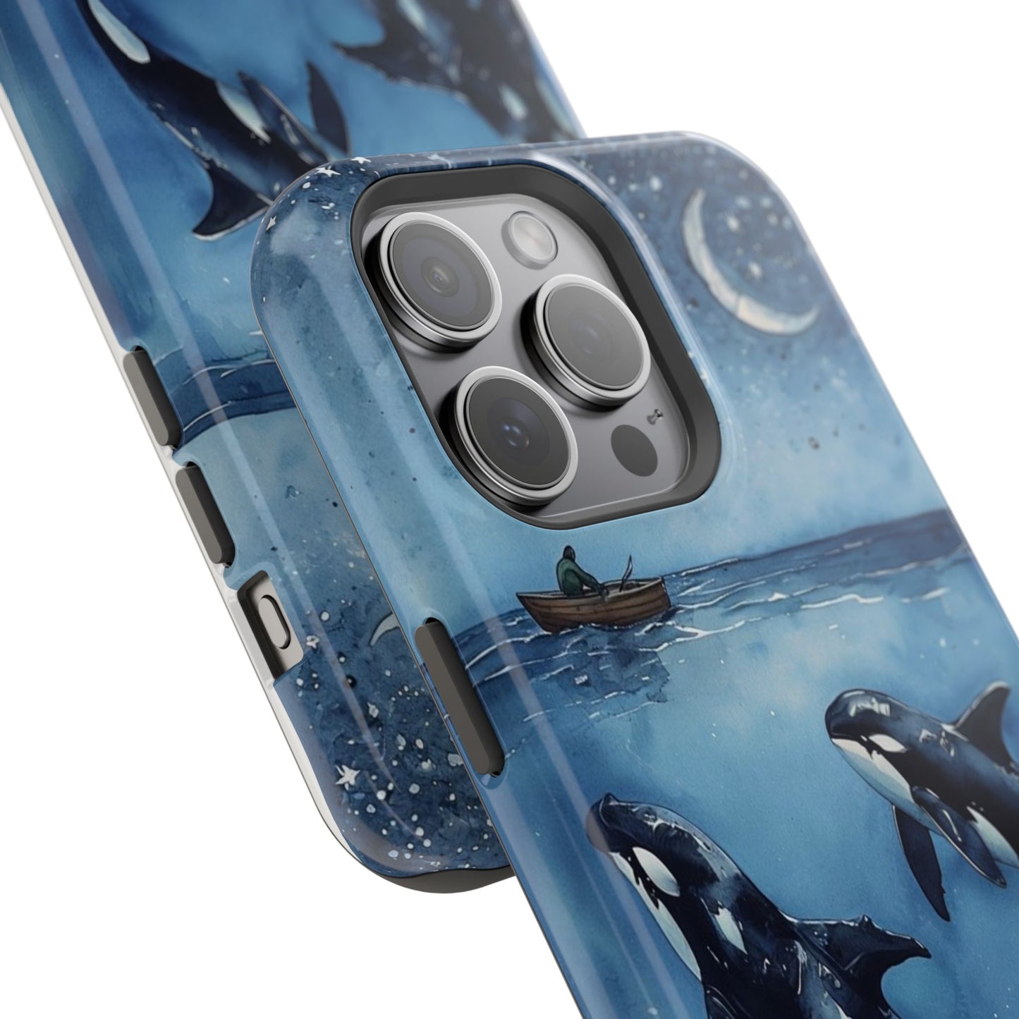 Whale Night Sky Phone Case - Impact-Resistant Design
