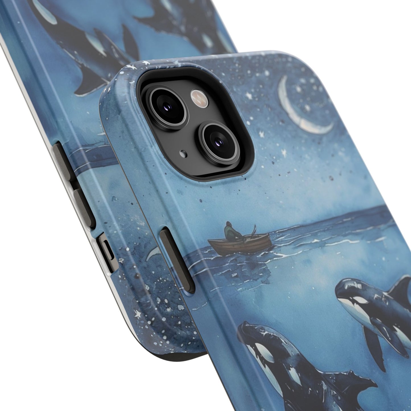 Whale Night Sky Phone Case - Impact-Resistant Design