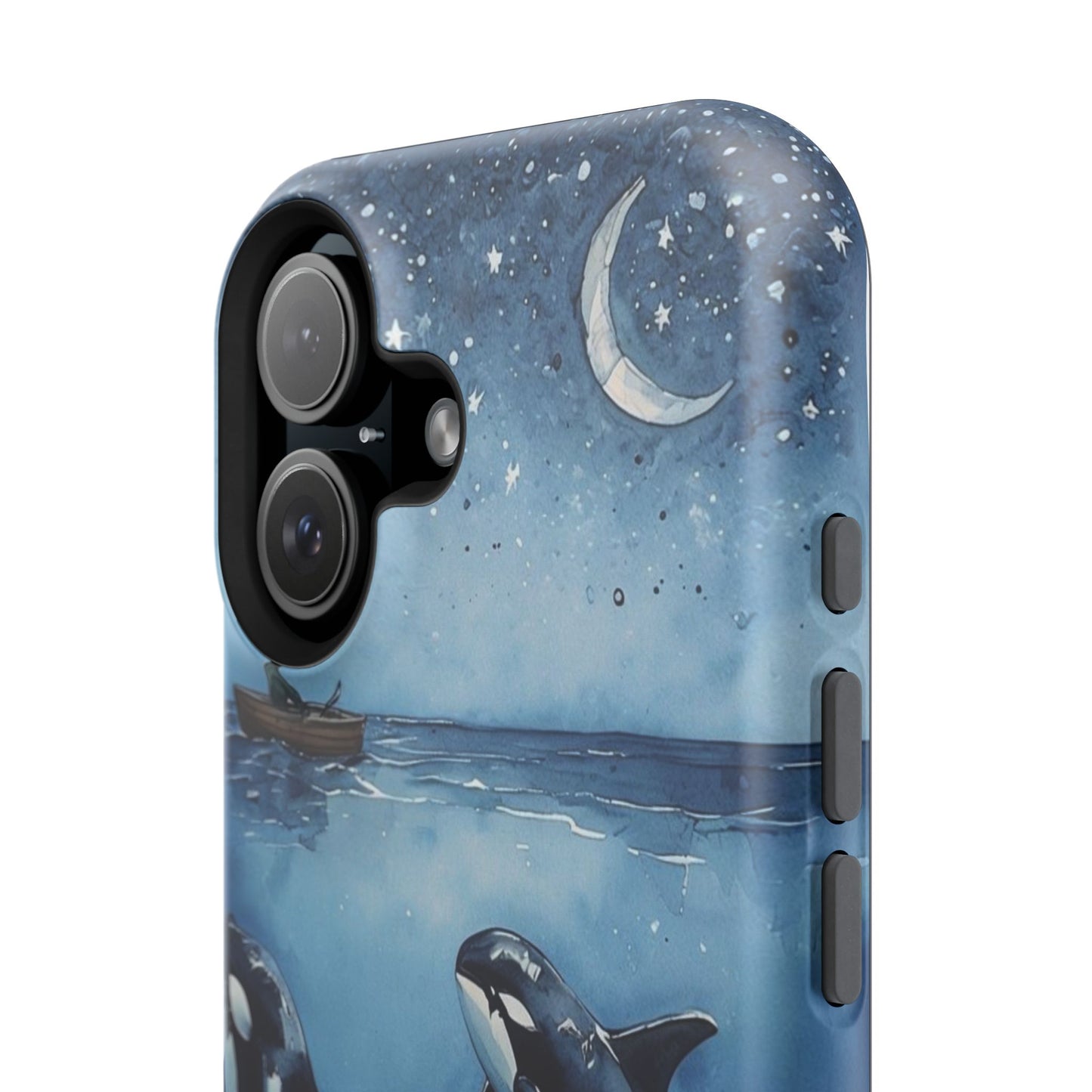 Whale Night Sky Phone Case - Impact-Resistant Design