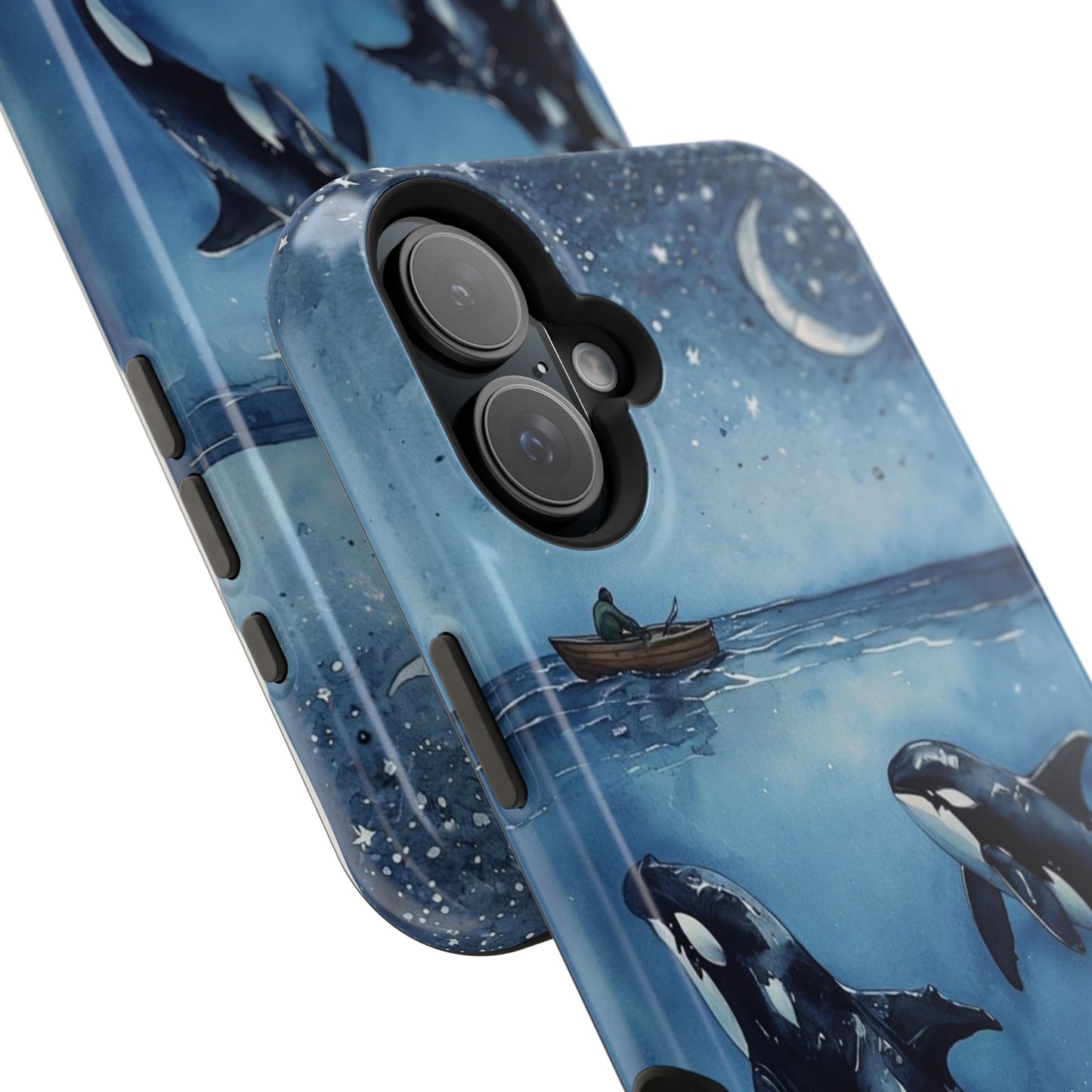 Whale Night Sky Phone Case - Impact-Resistant Design