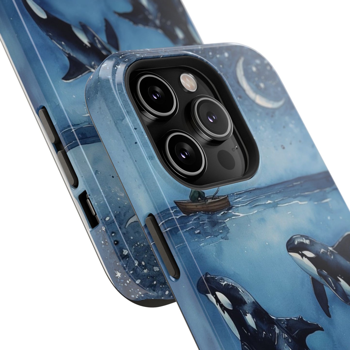 Whale Night Sky Phone Case - Impact-Resistant Design