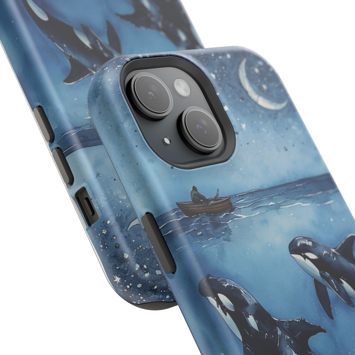 Whale Night Sky Phone Case - Impact-Resistant Design