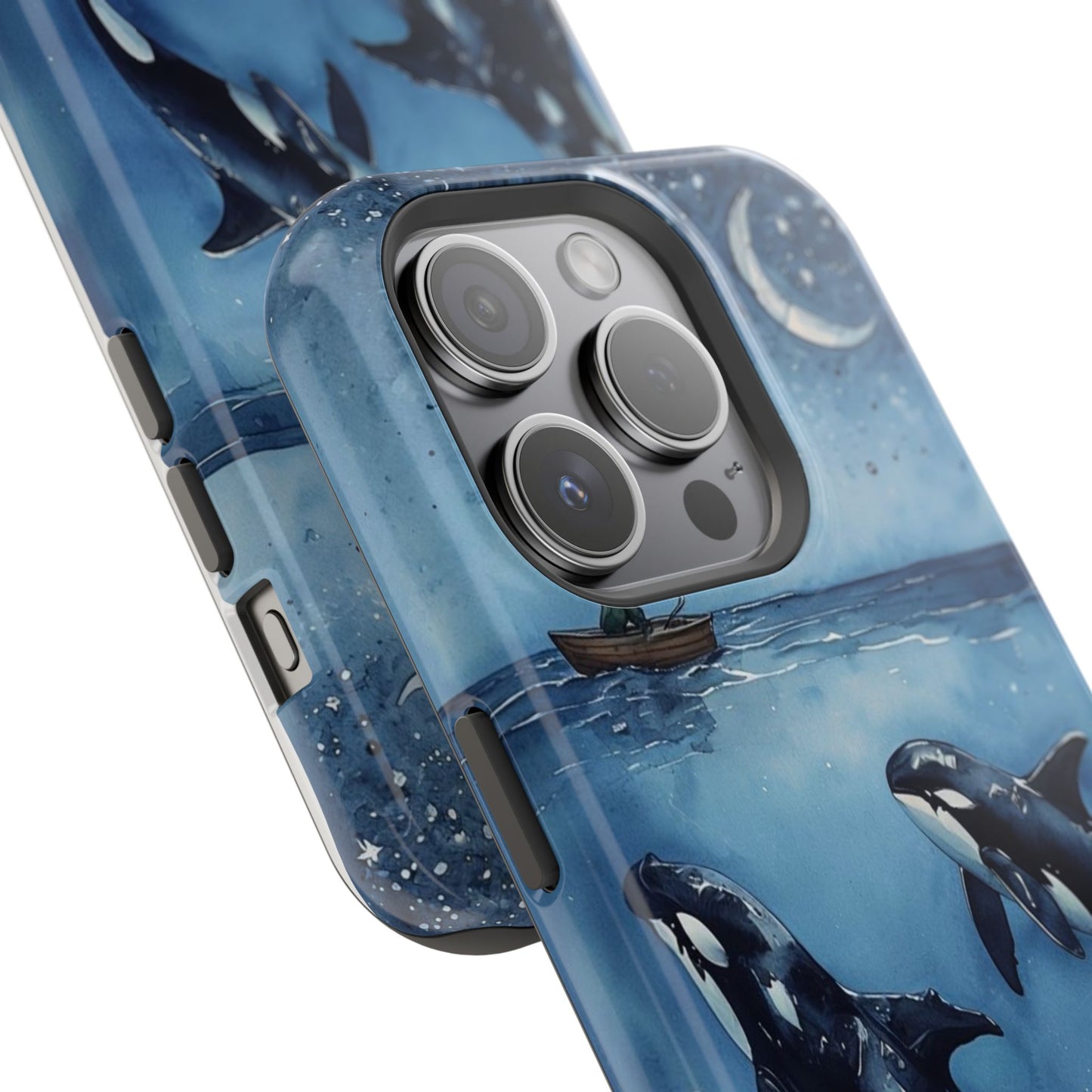 Whale Night Sky Phone Case - Impact-Resistant Design