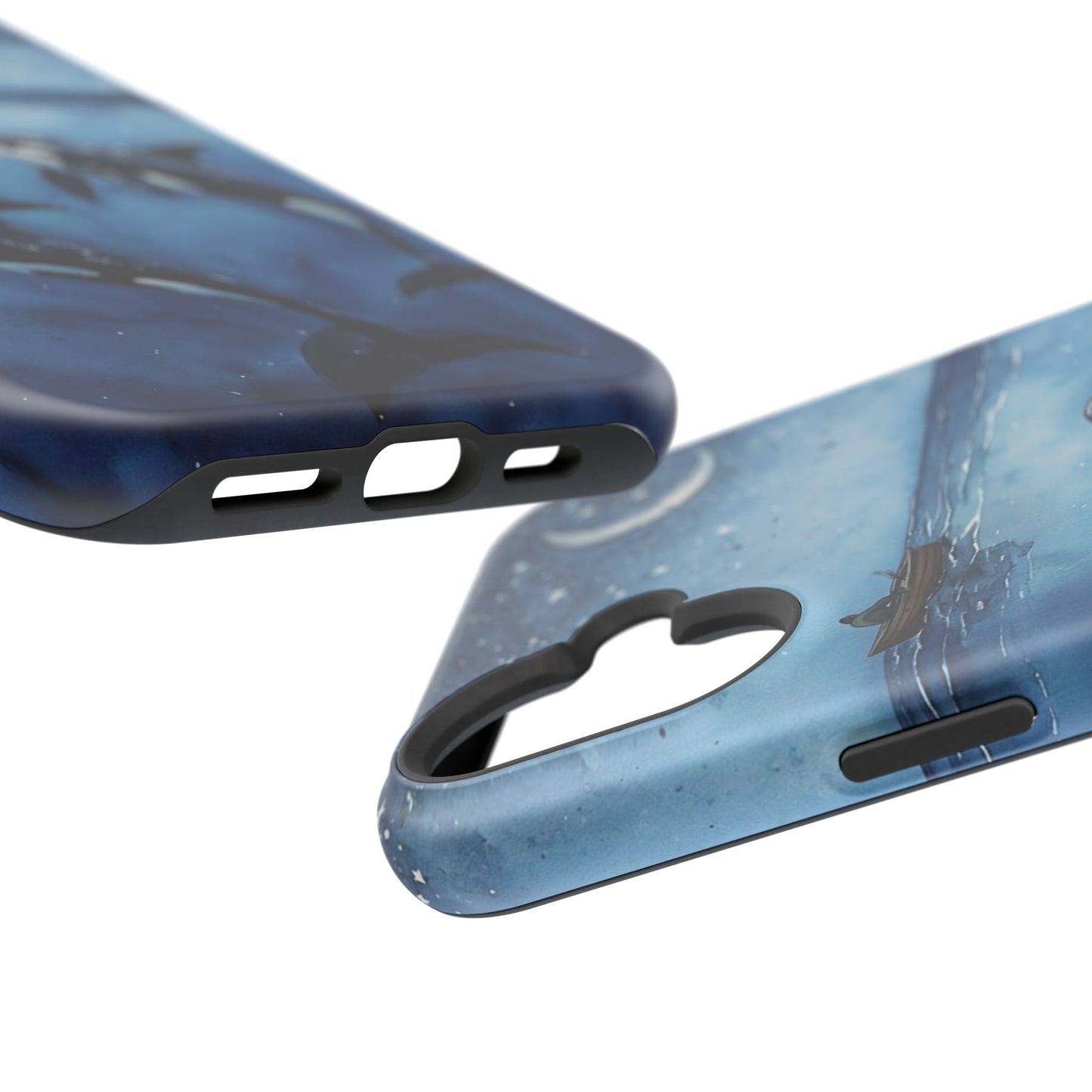 Whale Night Sky Phone Case - Impact-Resistant Design