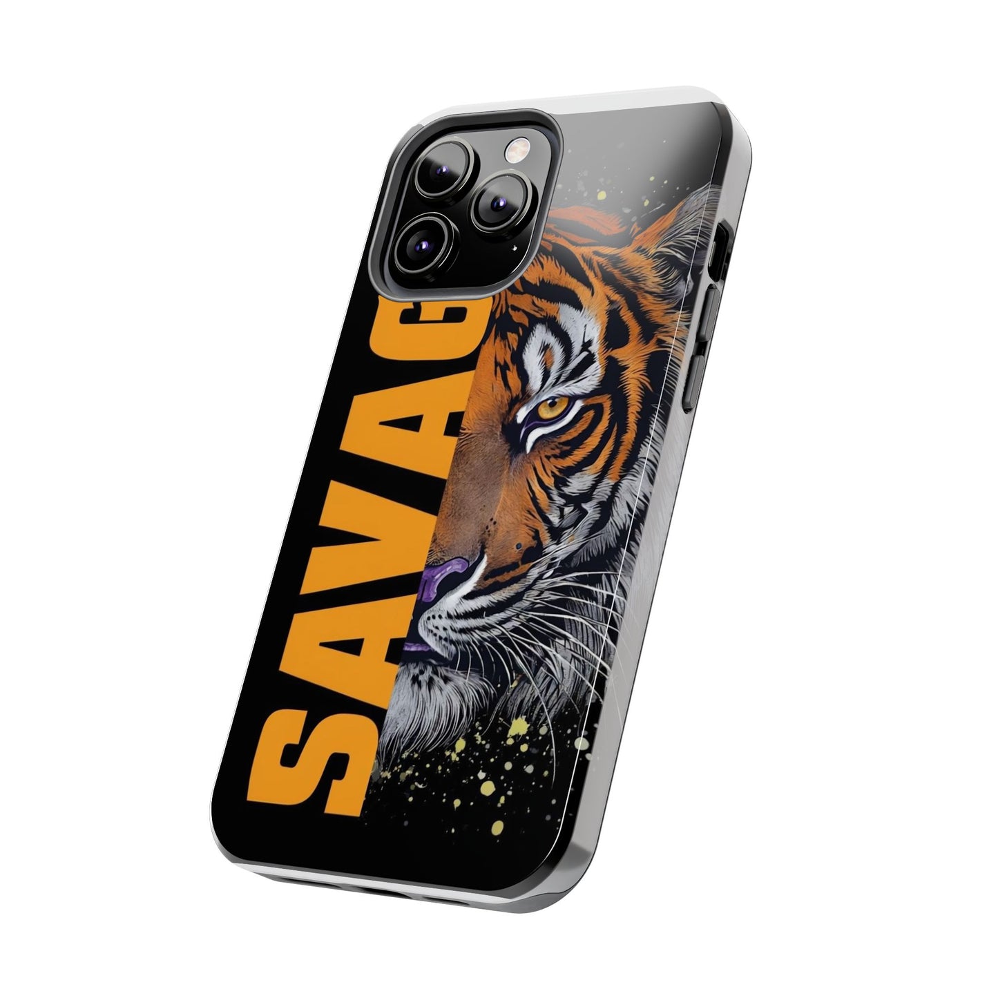Tiger Face Tough Phone Case with Savage Design