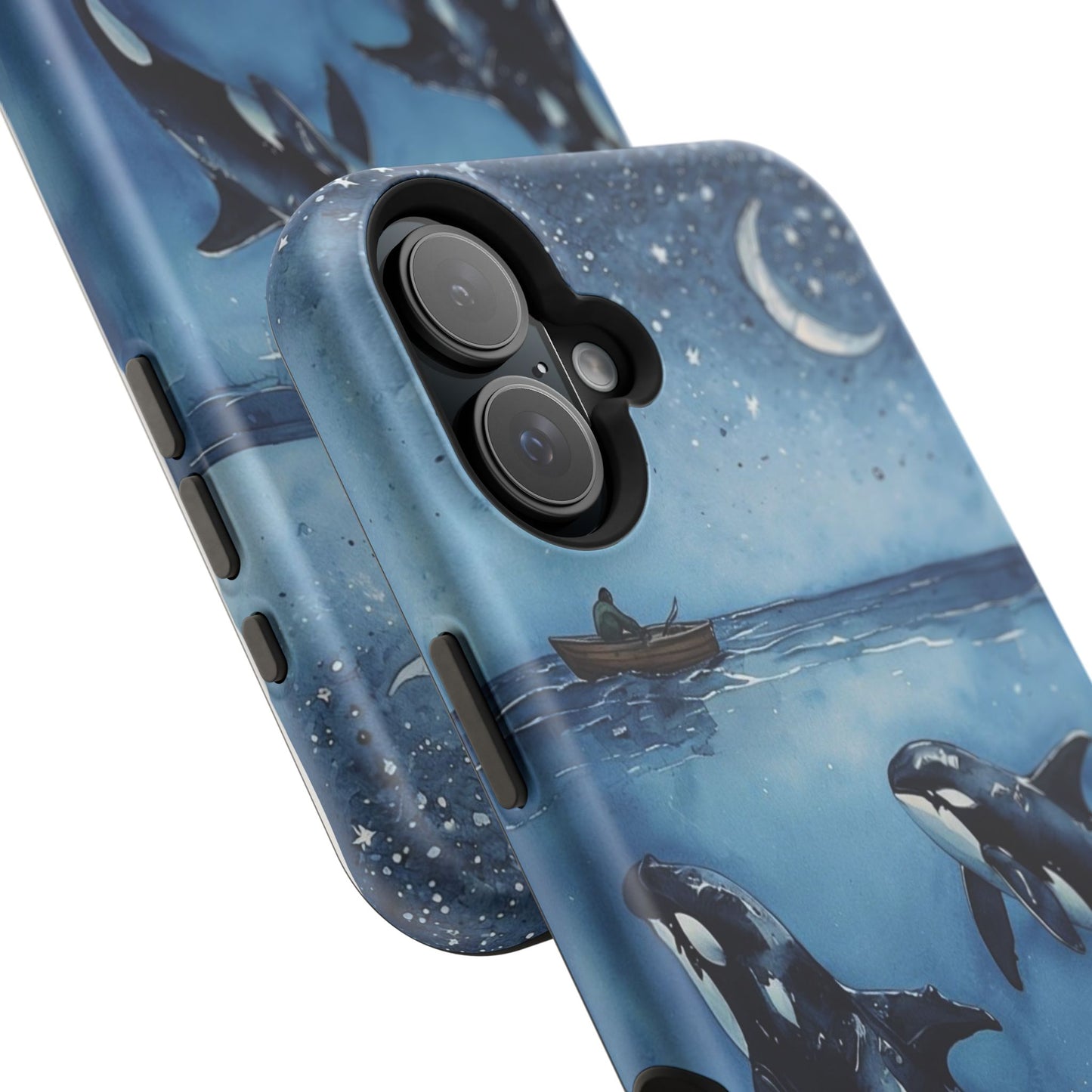 Whale Night Sky Phone Case - Impact-Resistant Design
