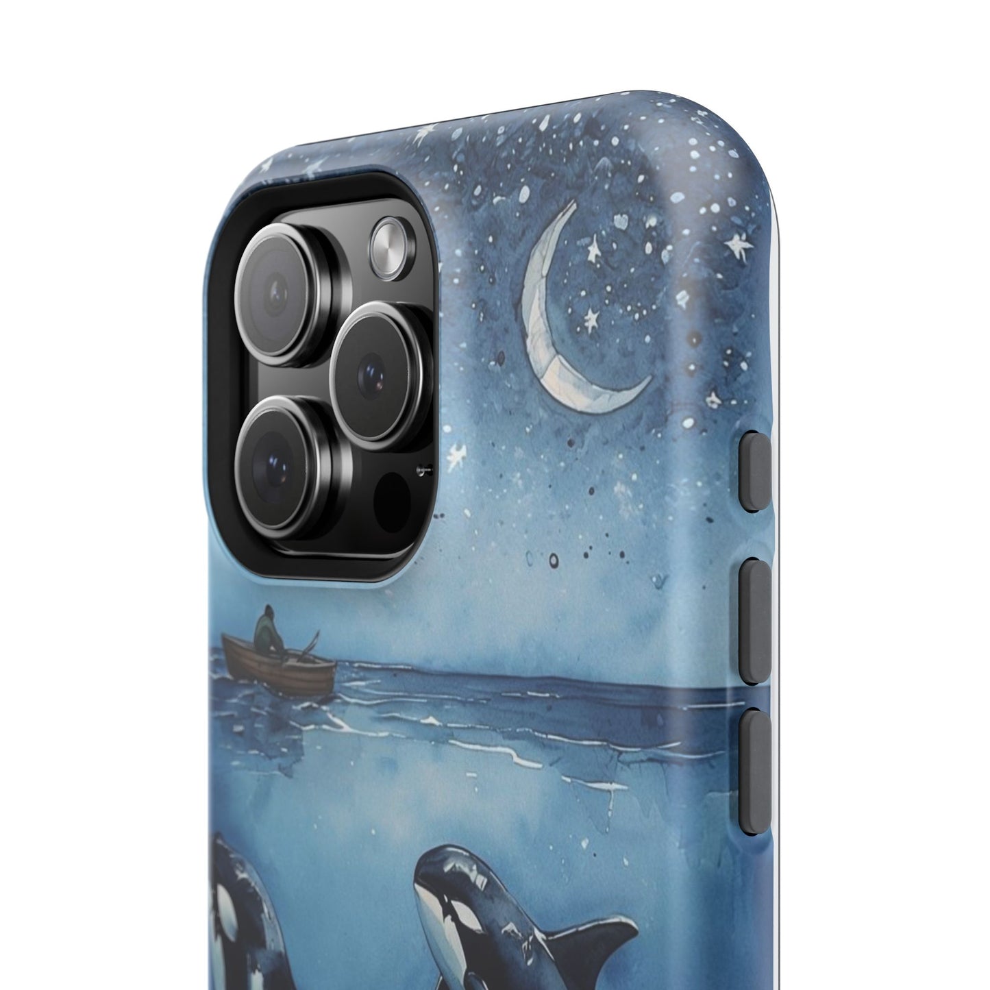 Whale Night Sky Phone Case - Impact-Resistant Design